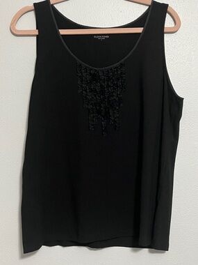Eileen Fisher black tank size large